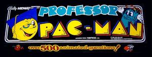 Professor Pac-Man marquee