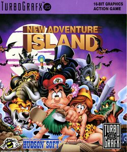 Box artwork for New Adventure Island.