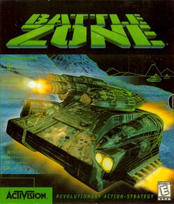 Box artwork for Battlezone.