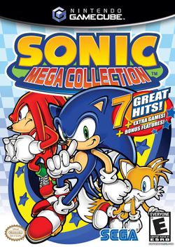 Box artwork for Sonic Mega Collection.