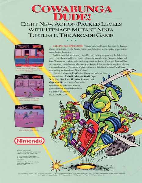File:Teenage Mutant Ninja Turtles II Player-10 Choice Flyer.jpg
