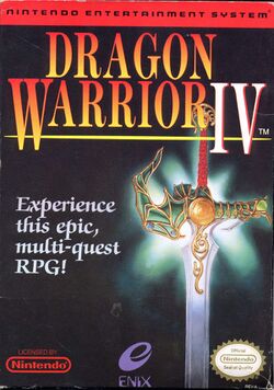 Box artwork for Dragon Warrior IV.