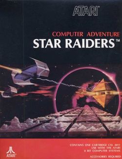 Box artwork for Star Raiders.