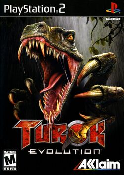 Box artwork for Turok: Evolution.