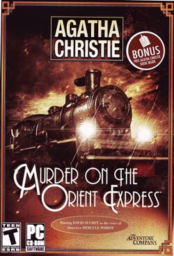 Box artwork for Agatha Christie: Murder on the Orient Express.
