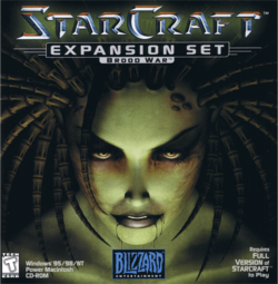 Box artwork for StarCraft: Brood War.