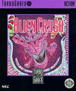 Box artwork for Alien Crush.