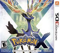Box artwork for Pokémon X and Y.