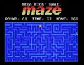 Snail maze game, playable by powering on the SMS without inserting a game.