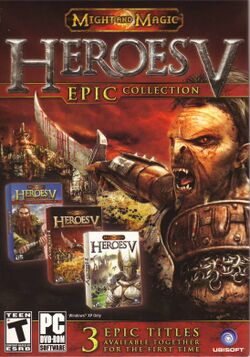 Box artwork for Heroes of Might and Magic V Epic Collection.