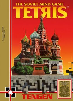 Box artwork for Tetris.