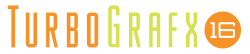 The logo for TurboGrafx-16.