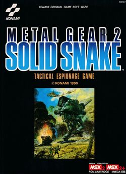 Box artwork for Metal Gear 2: Solid Snake.