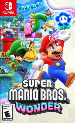 Box artwork for Super Mario Bros. Wonder.