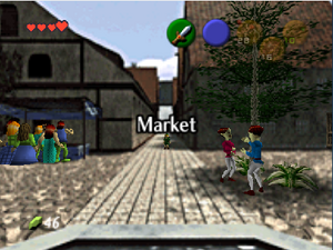 Ocarina of Time walkthrough - Castle Town Market and Hyrule Castle