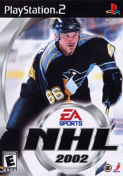 Box artwork for NHL 2002.