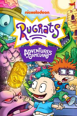 Box artwork for Rugrats: Adventures in Gameland.