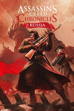 Box artwork for Assassin's Creed Chronicles: Russia.
