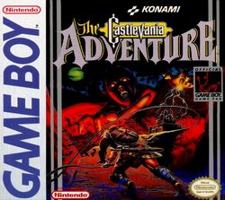 Box artwork for Castlevania: The Adventure.