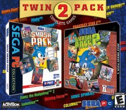 Box artwork for Sega Smash Pack Twin Pack.