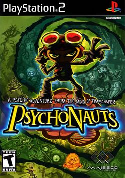 Box artwork for Psychonauts.