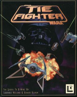 Box artwork for Star Wars: TIE Fighter.