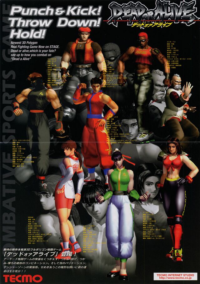 File:Dead or Alive arcade flyer.jpg — StrategyWiki, the video game