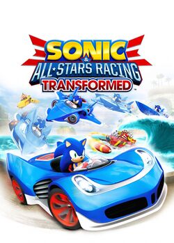 Box artwork for Sonic & All-Stars Racing Transformed.