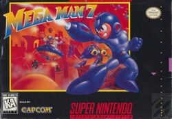 Box artwork for Mega Man 7.