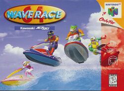 Box artwork for Wave Race 64.