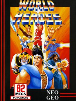 Box artwork for World Heroes.