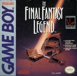 Box artwork for The Final Fantasy Legend.
