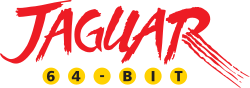 The logo for Atari Jaguar.
