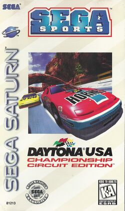 Box artwork for Daytona USA: Championship Circuit Edition.