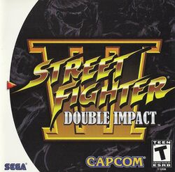 Box artwork for Street Fighter III: Double Impact.