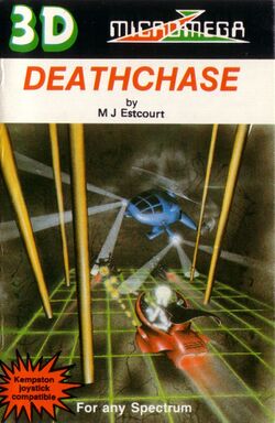 Box artwork for 3D Deathchase.