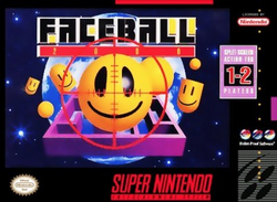 Box artwork for Faceball 2000 (SNES).