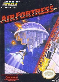 Box artwork for Air Fortress.