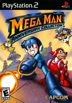 Box artwork for Mega Man Anniversary Collection.