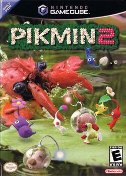 Box artwork for Pikmin 2.