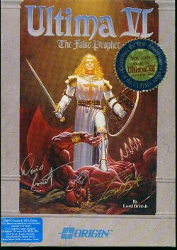 Box artwork for Ultima VI: The False Prophet.