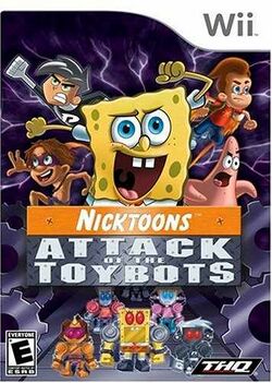 Box artwork for Nicktoons: Attack of the Toybots.
