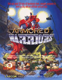 Box artwork for Armored Warriors.