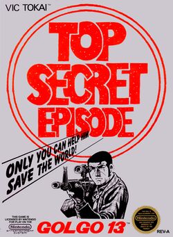 Box artwork for Golgo 13: Top Secret Episode.