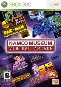 Box artwork for Namco Museum: Virtual Arcade.