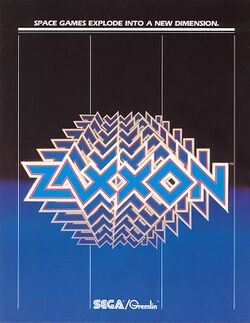 Box artwork for Zaxxon.