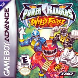 Box artwork for Power Rangers Wild Force.