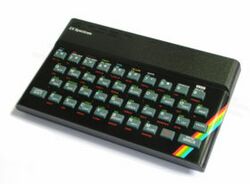The console image for Sinclair ZX Spectrum.