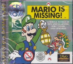 Box artwork for Mario Is Missing!.