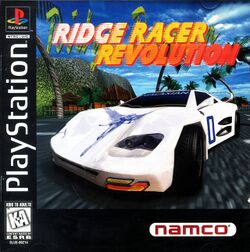 Box artwork for Ridge Racer Revolution.